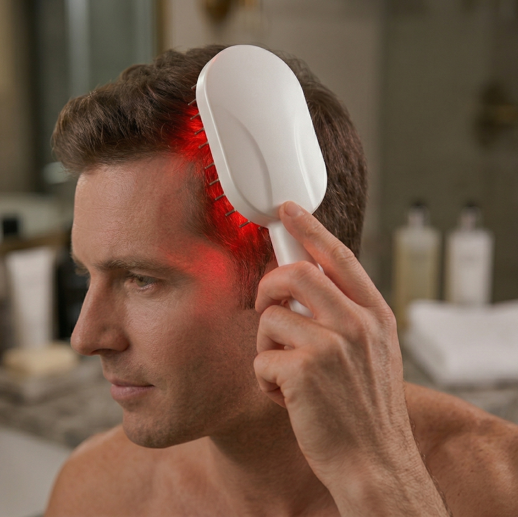 LumiWave Red Light Massage Brush