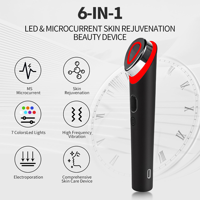 LumiWand 7 in 1 LED Facial Massager